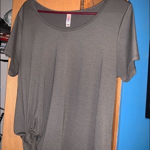 Lularoe gray top with knot